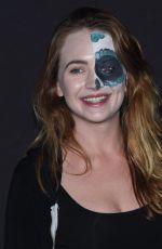 BRITT ROBERTSON at Knott’s Scary Farm Celebrity Night in Buena Park 09/29/2017