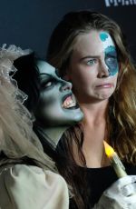 BRITT ROBERTSON at Knott’s Scary Farm Celebrity Night in Buena Park 09/29/2017