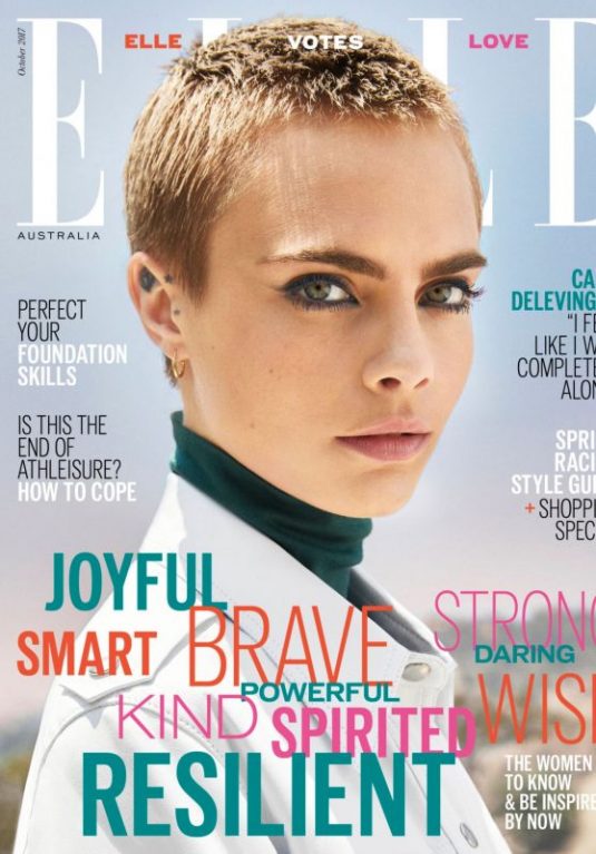 CARA DELEVINGNE in Elle Magazine, Australia October 2017 Issue