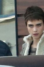 CARA DELEVINGNE on the Set of Carnival Row in Prague 09/29/2017