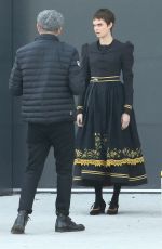 CARA DELEVINGNE on the Set of Carnival Row in Prague 09/29/2017