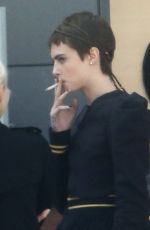 CARA DELEVINGNE on the Set of Carnival Row in Prague 09/29/2017