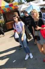 CAROLINE DAUR and SONIA BEN AMMAR at a Flea Market in Hollywood 07/30/2017