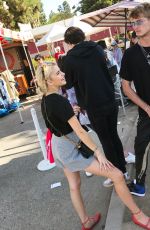 CAROLINE DAUR and SONIA BEN AMMAR at a Flea Market in Hollywood 07/30/2017