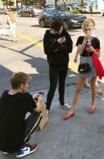 CAROLINE DAUR and SONIA BEN AMMAR at a Flea Market in Hollywood 07/30/2017
