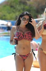 CASEY BATCHELOR and FRANKE ESSEX in Bikinis at a Pool in Spain 09/12/2017