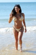 CASEY BATCHELOR in Bikini at a Beach in Spain 09/09/2017