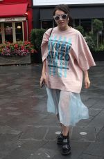 CHARLI XCX Arrives at Global Radio in London 09/04/2017