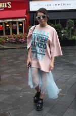 CHARLI XCX Arrives at Global Radio in London 09/04/2017