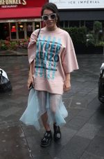 CHARLI XCX Arrives at Global Radio in London 09/04/2017