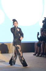 CHARLI XCX Performs at Etam Fashion Show in Paris 09/26/2017