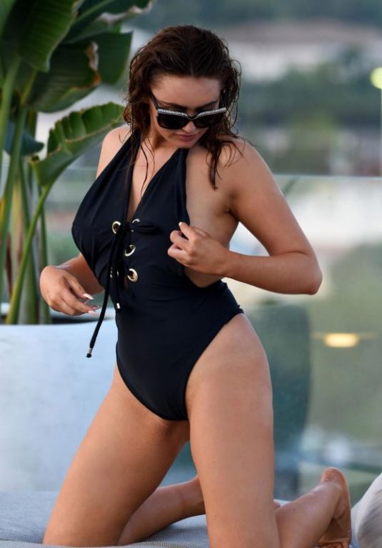 CHARLOTTE DAWSON in Swimsuit at a Beach in Greece 09/28/2017