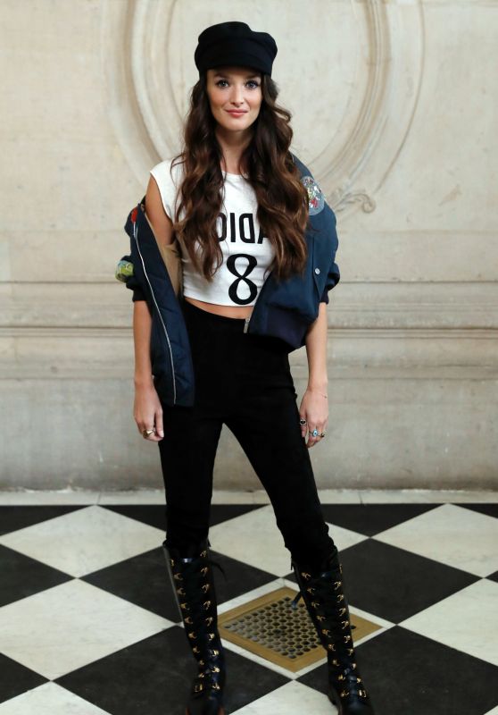 CHARLOTTE LE BON at Christian Dior Fashion Show at Paris Fashion Week 09/26/2017