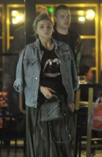CHLOE MORETZ and MAIKA MONROE Out for Dinner in Dublin 09/13/2017