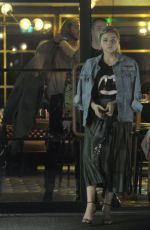 CHLOE MORETZ and MAIKA MONROE Out for Dinner in Dublin 09/13/2017