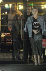 CHLOE MORETZ and MAIKA MONROE Out for Dinner in Dublin 09/13/2017
