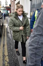 CHLOE MORETZ Arrives on the Set of The Widow in Dublin 09/18/2017