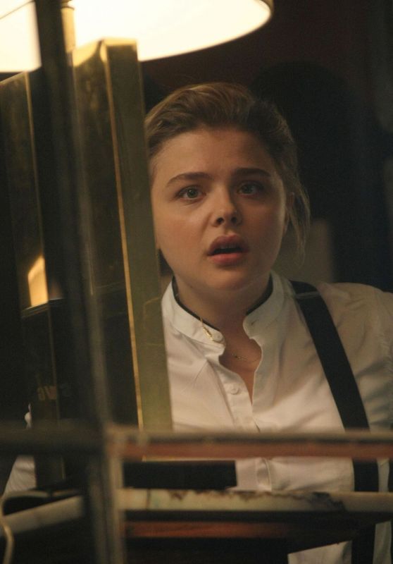 CHLOE MORETZ on the Set of The Widow at Dawson Hotel in Dublin 09/24/2017