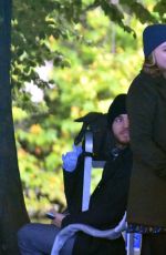 CHLOE MORETZ on the Set of The Widow in Dublin 09/14/2017