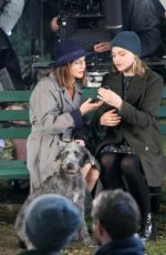 CHLOE MORETZ on the Set of The Widow in Dublin 09/14/2017