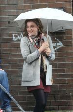 CHLOE MORETZ on the Set of The Widow in Dublin 09/15/2017