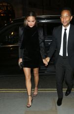 CHRISSY TEIGEN Arrives at Her Hotel in London 09/14/2017
