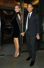 CHRISSY TEIGEN Arrives at Her Hotel in London 09/14/2017