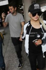 CHRISTINA AGUILERA at LAX AIrport in Los Angeles 09/03/2017