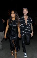 CHRISTINA MILIAN and Matt Pokora Celebrates Christina Birthday at Beauty & Essex in Los Angeles 09/26/2017