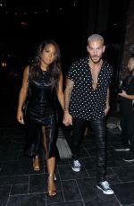 CHRISTINA MILIAN and Matt Pokora Celebrates Christina Birthday at Beauty & Essex in Los Angeles 09/26/2017