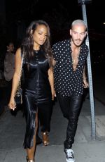 CHRISTINA MILIAN and Matt Pokora Celebrates Christina Birthday at Beauty & Essex in Los Angeles 09/26/2017