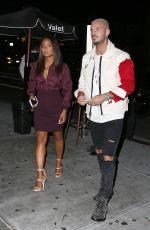 CHRISTINA MILIAN and Matt Pokora Night Out in Los Angeles 09/24/2017