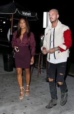 CHRISTINA MILIAN and Matt Pokora Night Out in Los Angeles 09/24/2017