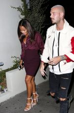 CHRISTINA MILIAN and Matt Pokora Night Out in Los Angeles 09/24/2017