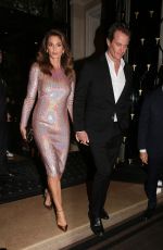 CINDY CRAWFORD at Omega Her Time Exhibition Launch Party in Paris 09/29/2017