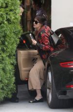 DAKOTA JOHNSON Arrives at Sunset Tower Hotel in West Hollywood 09/16/2017