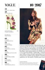 DAKOTA JOHNSON for Vogue Magazine, Spain October 2017