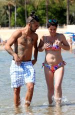 DANIELLA WESTBROOK in Bikini on the Beach in Ibiza 09/18/2017