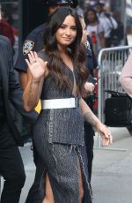 DEMI LOVATO Arrives at Godd Morning America in New York 09/05/2017