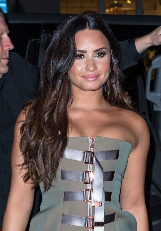 DEMI LOVATO Arrives at Her Tell Me You Love Me Album Release Party in New York 09/28/2017