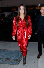 DEMI LOVATO Arrives at Jimmy Fallon Studio in New York 09/18/2017