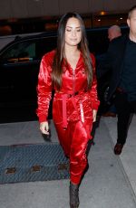 DEMI LOVATO Arrives at Jimmy Fallon Studio in New York 09/18/2017