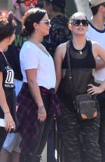 DEMI LOVATO at Disneyland in Anaheim 09/10/2017