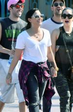 DEMI LOVATO at Disneyland in Anaheim 09/10/2017