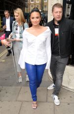 DEMI LOVATO at Kiss FM Studios in London 09/27/2017