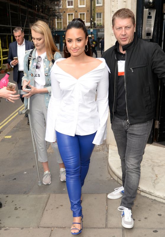 DEMI LOVATO at Kiss FM Studios in London 09/27/2017