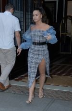DEMI LOVATO Leaves Her Hotel in New York 09/29/2017