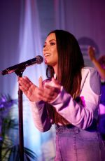 DEMI LOVATO Performs for Spotify Superfans in Los Angeles 09/15/2017