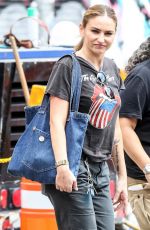 DREA DE MATTEO Out and About in New York 08/31/2017