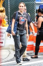 DREA DE MATTEO Out and About in New York 08/31/2017
